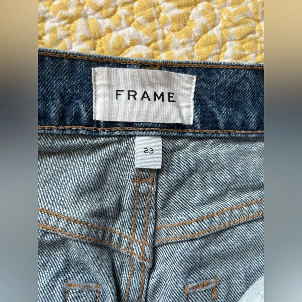 Frame high rise jeans size 23 like new - Picture 3 of 4